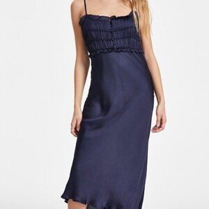 ASTR The Label Zola Sheath Dress Midnight Blue XS NWOT